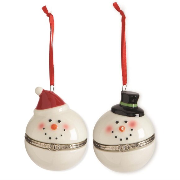 Snowman Pillbox Ornaments - Picture 1 of 6